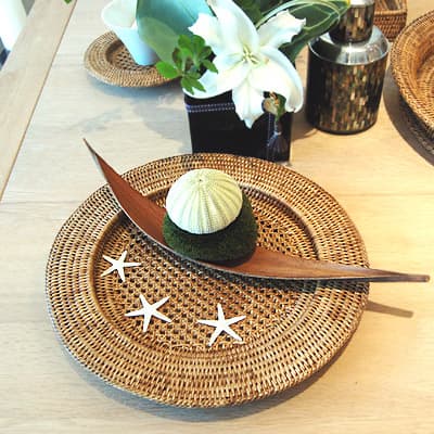 Unique rattan charger plate from VietNam